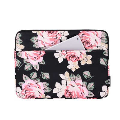 White Rose Design Laptop Sleeve for Lenovo Apple ThinkPad Huawei