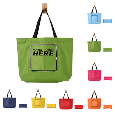 Large Capacity Oxford Cloth Foldable Shopping Tote Bag