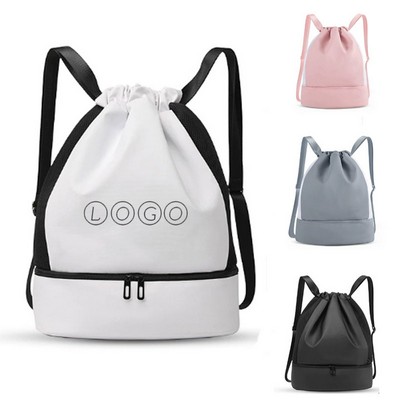 Wet & Dry Separation Drawstring Backpack