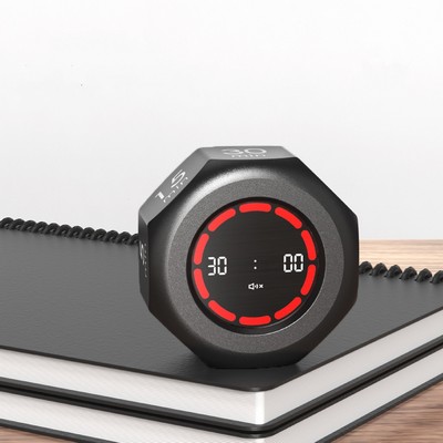 Flip Visual Gravity Sensor Timer, Digital Countdown Timer Cube for Study
