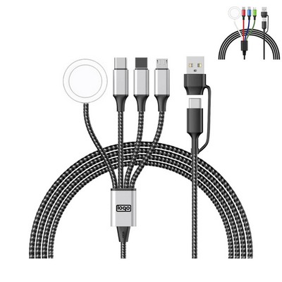 Magnetic 4-in-1 Charging Cable for Phone & Watch