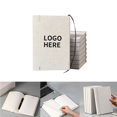 5" x 7" Kraft Spiral Notebook with Pen Holder