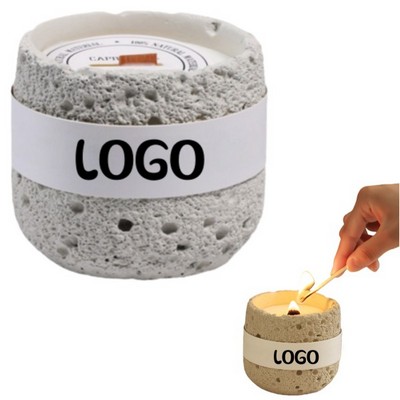 Volcanic Rock-Shaped Aroma Candle