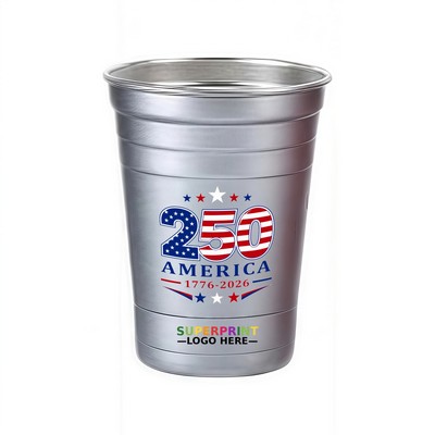 16 oz Stainless Steel Reusable Party Cup