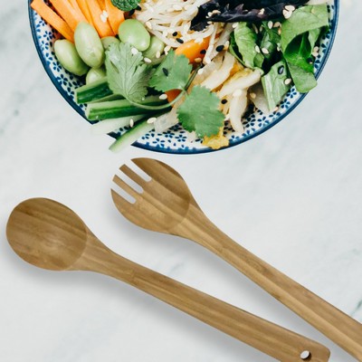 Bamboo Salad Serving Utensils