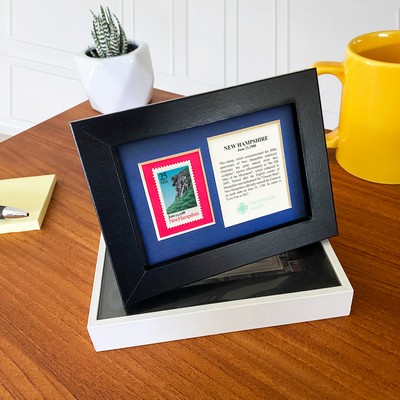 Framed Stamp Gift/Award Celebrating New Hampshire