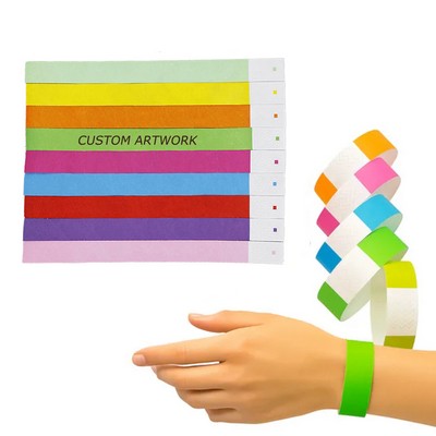 3/4" Disposable Tyvek Paper Event Identification Wrist Band