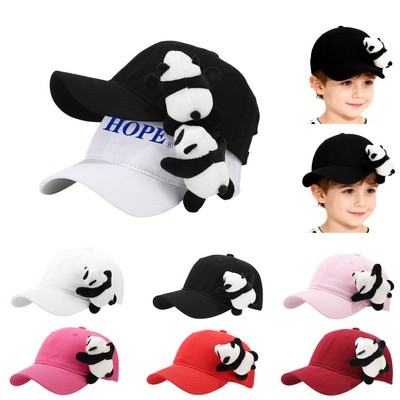 Kids Cute Panda Baseball Cap