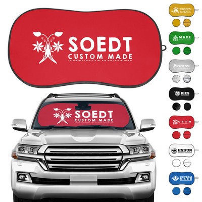 170T Silver-Coated Automotive Front Windshield Sun Visor