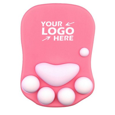 Cat Paw Mouse Pad with Wrist Support