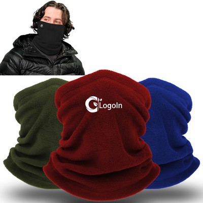 Polar Fleece Neck Warmer Windproof Winter Mask Neck Gaiter