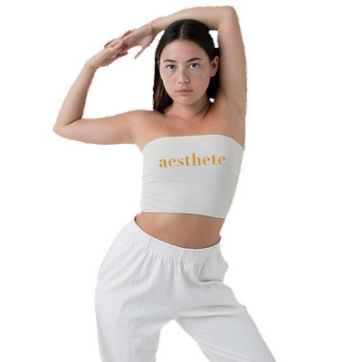 Cotton Spandex Tube Crop Top