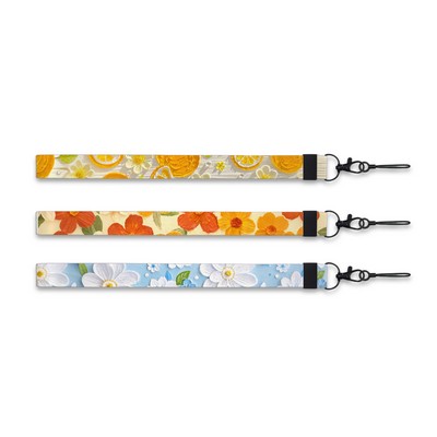 Polyester Wrist Strap Keychain with Metal Lobster Claw