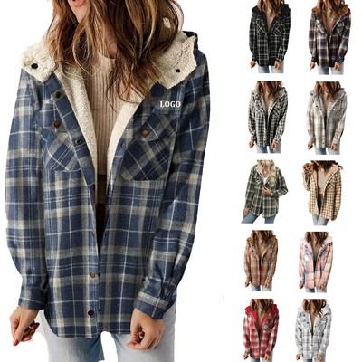 Women's Warm Plaid Jacket