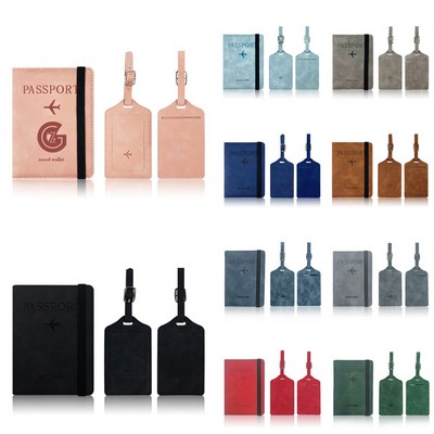 Passport Holder And Luggage Tag Set