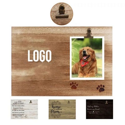 Wooden Picture Holders With Clip