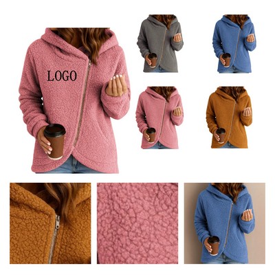 Women's Hooded Fleece Zip Sweatshirt
