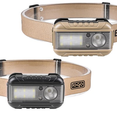 USB Rechargeable Magnetic Sensor Headlight