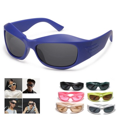 Retro UV Protection Oval Sunglasses