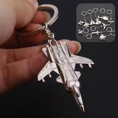 Battle Plane Zinc Alloy Keychain