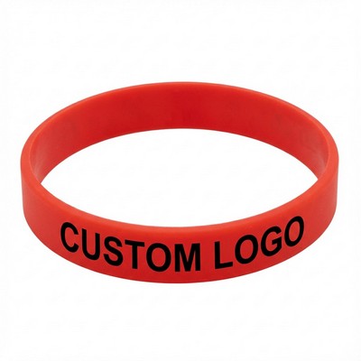 Customizable Silicone Wristbands With Printed Logos.