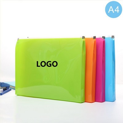 A4 3D PP Document Storage Bag With Zipper