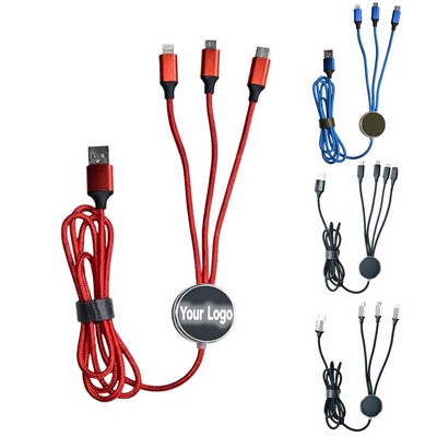 6-In-1 LED Light-Up Multi Charging Cable