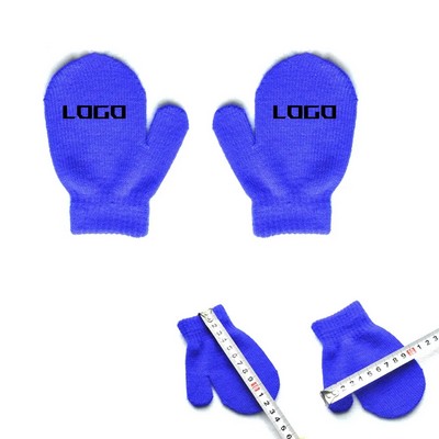 Winter Children Acrylic Gloves