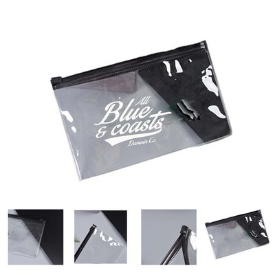 Flat PVC Clear Cosmetic Bag
