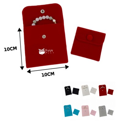 Double Faced Soft Velvet Jewelry Pouch