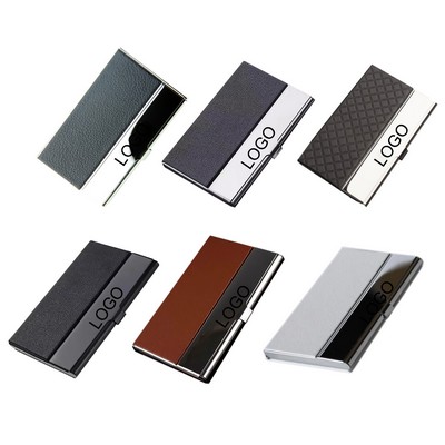 PU Leather Business Card Holder