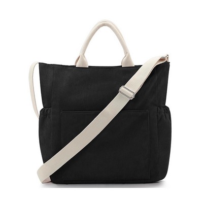 Corduroy Handbag For Women