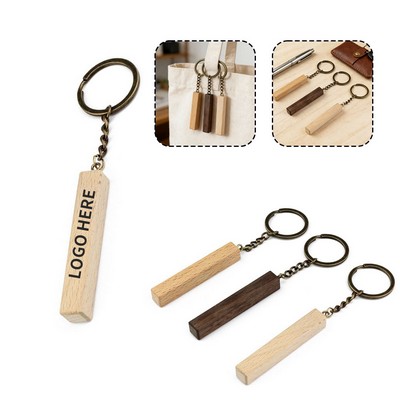 Eco-Friendly Wooden Keyring