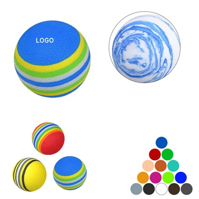 Foam Rainbow Pet Toy Ball