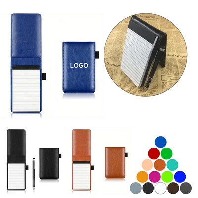 Portable MIni PU Leather Notebook with Pen