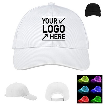 Light-Up Fiber Optic Baseball Cap
