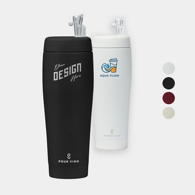 Pour Caddy® Pour Vino 29 oz Insulated Tumbler with aerating pour spout