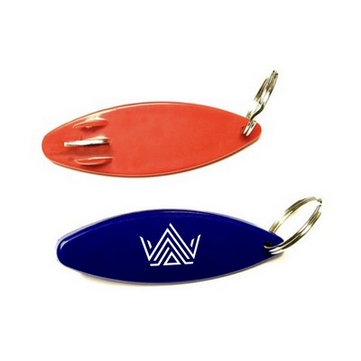 Surfboard Bottle Opener Keychain – Surfboard Shaped Key Ring with Metal Bottle Opener