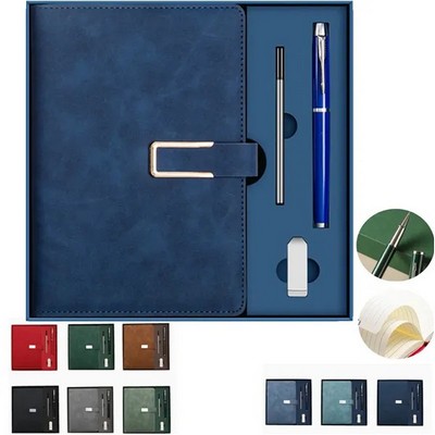 A5 Notebook Pen And USB Flash Drive Gift Box Set