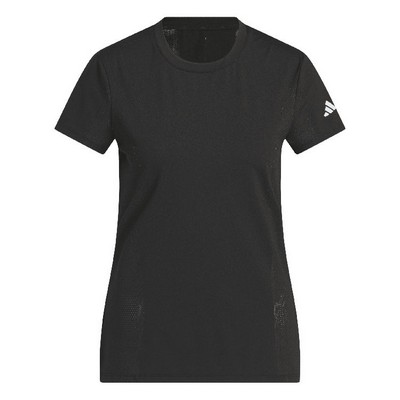 adidas Ladies Ultimate365 Tour Engineered Short Sleeve Slim Top