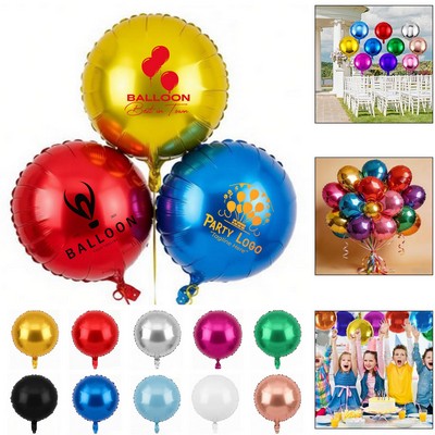 Colorful Round Aluminum Foil Balloon