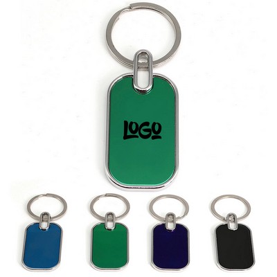 Stainless Steel Motel Keychain Key Tag