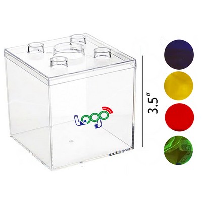 Building Block Plastic Coin Container