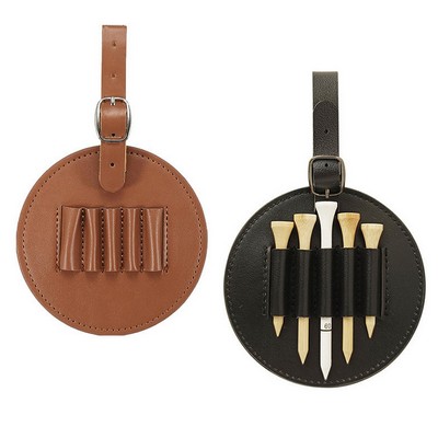 Custom PU Leather Golf Tee Storage Waist Bag