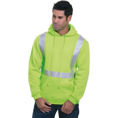 Bayside Unisex USA-Made Hi-Visibility Hooded Sweatshirt - 3796