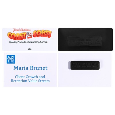 Magnetic Plastic Name Badge