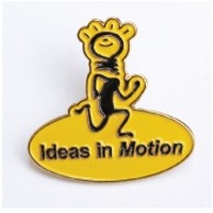 1 1/4" Custom Iron Lapel Pin w/Soft Enamel