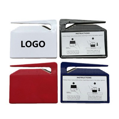 Custom Business Card Holder Letter Opener