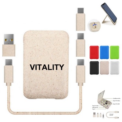Universal Travel Adapter and USB Charging Cable Set