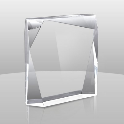 Jewel Bevel Color Etched Award (5"x4"x1 1/4")